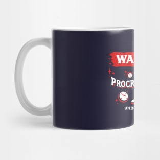 May Cast Procrastination Light Red Warning Label Mug